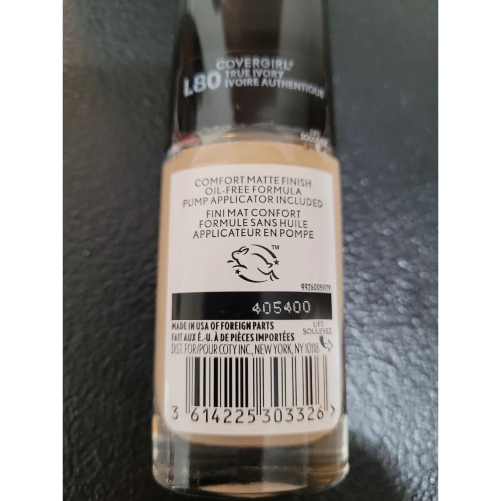 Covergirl TruBlend Matte Made Foundation Women 1oz L80 True Ivory New Oil-Free